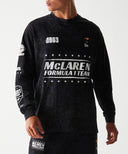 マクラーレン F1チーム NewEra ロングスリーブ レーシング Tシャツ ブラック