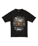 マクラーレン F1 チーム NewEra ウォッシュ グラフィック オーバーサイズ Tシャツ BK