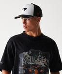 マクラーレン F1 チーム NewEra ウォッシュ グラフィック オーバーサイズ Tシャツ BK