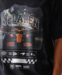 マクラーレン F1 チーム NewEra ウォッシュ グラフィック オーバーサイズ Tシャツ BK