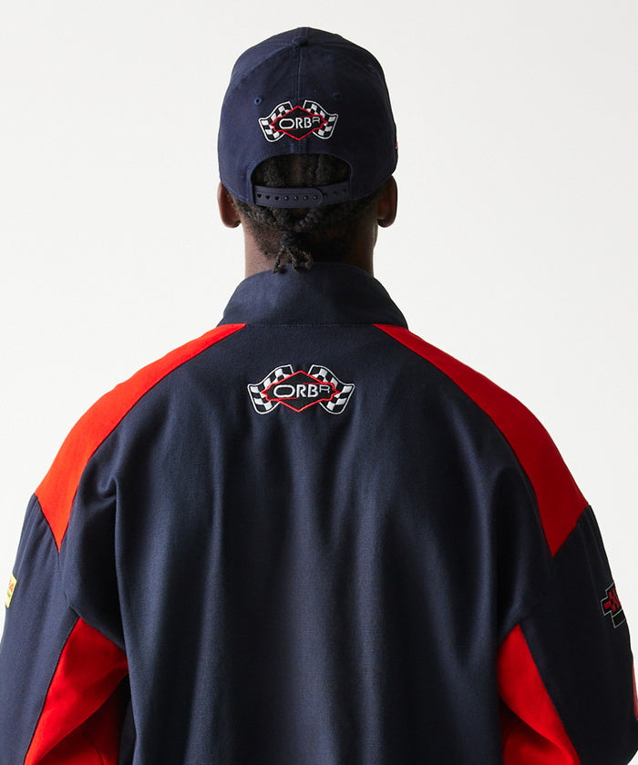 【とも】スポーツマスク　ブラック&レッドブル　セットアップ　赤　XXL オラクル レッドブル レーシング NEWERA モータースポーツジャケット