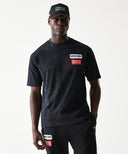 オラクル レッドブル レーシング NEWERA ライナー グラフィック オーバーサイズ Tシャツ ブラック