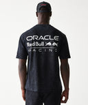 オラクル レッドブル レーシング NEWERA ライナー グラフィック オーバーサイズ Tシャツ ブラック