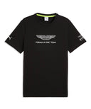 アストンマーティン アラムコ F1 チーム エッセンシャル BIGロゴ Tシャツ BK