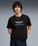 アストンマーティン アラムコ F1 チーム エッセンシャル BIGロゴ Tシャツ BK