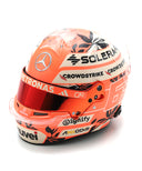 ジョージ･ラッセル 2025年 マイアミGP メルセデス ヘルメット by スパーク 1/5スケール