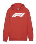 PUMA Formula1 エッセンシャル ロゴ フーディー レッド