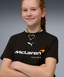 【キッズサイズ】マクラーレン F1 チーム FW ラージ ロゴ Tシャツ ブラック