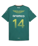 アストンマーチン アラムコ F1 チーム レプリカ フェルナンド・アロンソ Tシャツ GR