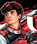 TGR ハース F1 チーム ゴジラ in SUZUKA 2026年 オフィシャルポスター  50x70cm　額装済み