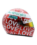 DRM別注 シャルル・ルクレール 2021年 アブダビGP スクーデリア フェラーリ ヘルメット by BELL 1/2スケール