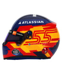 カルロス・サインツ 2025年 ウィリアムズ ヘルメット by BELL 1/2スケール