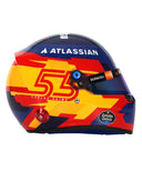 カルロス・サインツ 2025年 ウィリアムズ ヘルメット by BELL 1/2スケール