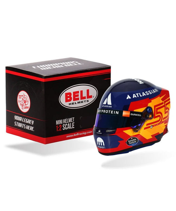 カルロス・サインツ 2025年 ウィリアムズ ヘルメット by BELL 1/2