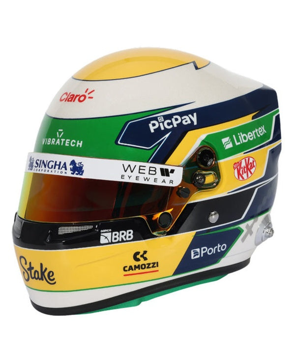 BELL 1/2スケール ボルトレート 2025年 キック ザウバー ヘルメット ガブリエル・ボルトレート 2025年 キック ザウバー チーム ヘルメット