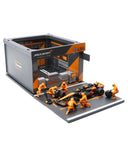 マクラーレン F1 MCL38  ランド・ノリス ジオラマ ピットストップセット by ブラゴ 1/43スケール