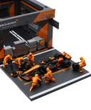 マクラーレン F1 MCL38  ランド・ノリス ジオラマ ピットストップセット by ブラゴ 1/43スケール