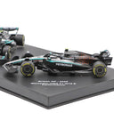 メルセデスAMG ペトロナス F1チーム W16 キミ･アントネッリ 2025年 オーストラリアGP＆イギリスGP 2台セット by ブラゴ 1/64スケール