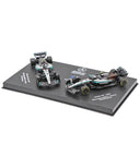 メルセデスAMG ペトロナス F1チーム W16 キミ･アントネッリ 2025年 オーストラリアGP＆イギリスGP 2台セット by ブラゴ 1/64スケール