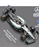 メルセデスAMG ペトロナス F1チーム W16 キミ･アントネッリ 2025年 オーストラリアGP＆イギリスGP 2台セット by ブラゴ 1/64スケール