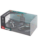 メルセデスAMG ペトロナス F1チーム W16 キミ･アントネッリ 2025年 オーストラリアGP＆イギリスGP 2台セット by ブラゴ 1/64スケール