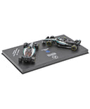 メルセデスAMG ペトロナス F1チーム W16 キミ･アントネッリ 2025年 オーストラリアGP＆イギリスGP 2台セット by ブラゴ 1/64スケール
