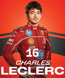 シャルル・ルクレール スクーデリア フェラーリ HP ポスター 2025年 30x40cm 額装済み