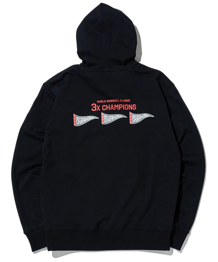 ニューエラ×WBC 3X CHAMPION プルオーバーフーディー XL WBC JAPAN／NewEra 裏毛 スウェット プルオーバー フーディー World
