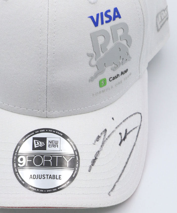 角田裕毅 直筆サイン入り Visa Cash App RB チーム NewEra キャップ