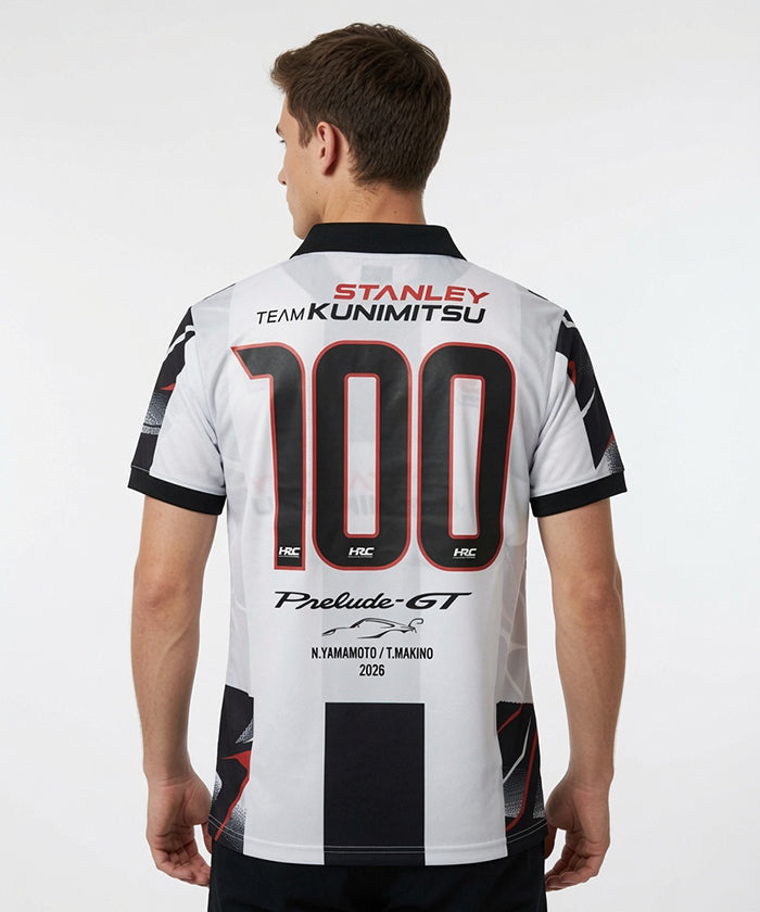 HRC Honda RACING × SuperGT コラボ Tシャツ TEAM KUNIMITSU No.100