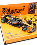 マクラーレン F1チーム MCL38 ランド・ノリス＆オスカー・ピアストリ 2024年 コンストラクターズチャンピオン セット by ミニチャンプス 1/43スケール