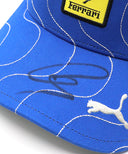 ルイス・ハミルトン 直筆サイン入り スクーデリア フェラーリ HP チーム モンツァ(イタリアGP) 限定 キャップ 2025年 (チーム支給品)