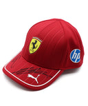 ハミルトン＆ルクレール直筆サイン入り スクーデリア フェラーリ HP チーム キャップ 2025年（チーム支給品）