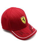 ハミルトン＆ルクレール直筆サイン入り スクーデリア フェラーリ HP チーム キャップ 2025年（チーム支給品）