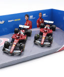 スクーデリア フェラーリ HP SF-25 シャルル･ルクレール＆ルイス･ハミルトン 2025年 2台セット by ブラゴ 1/43スケール