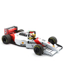 セバスチャン･ベッテル マクラーレン MP4/8 セナ トリビュート ショーラン 2024年5月18日 イモラサーキット by ミニチャンプス 1/18スケール