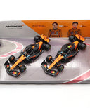 マクラーレン F1チーム MCL39 ランド･ノリス＆オスカー･ピアストリ 2025年 オーストラリアGP 2台セット by ブラゴ 1/43スケール