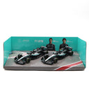 メルセデス AMG ペトロナス F1チーム W16 ジョージ･ラッセル＆キミ･アントネッリ 2025年 2台セット by ブラゴ 1/43スケール