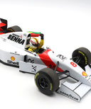 セバスチャン･ベッテル マクラーレン MP4/8 セナ トリビュート ショーラン 2024年5月18日 イモラサーキット by ミニチャンプス 1/18スケール