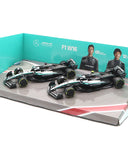 メルセデス AMG ペトロナス F1チーム W16 ジョージ･ラッセル＆キミ･アントネッリ 2025年 2台セット by ブラゴ 1/43スケール