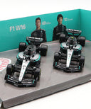 メルセデス AMG ペトロナス F1チーム W16 ジョージ･ラッセル＆キミ･アントネッリ 2025年 2台セット by ブラゴ 1/43スケール