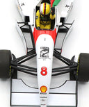 セバスチャン･ベッテル マクラーレン MP4/8 セナ トリビュート ショーラン 2024年5月18日 イモラサーキット by ミニチャンプス 1/18スケール