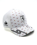 カルロス・サインツ 直筆サイン入り スクーデリア フェラーリ HP チーム スペインGP ドライバー キャップ 2024年（チーム支給品）