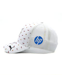 カルロス・サインツ 直筆サイン入り スクーデリア フェラーリ HP チーム スペインGP ドライバー キャップ 2024年（チーム支給品）