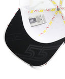 カルロス・サインツ 直筆サイン入り スクーデリア フェラーリ HP チーム スペインGP ドライバー キャップ 2024年（チーム支給品）