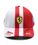 シャルル・ルクレール 直筆サイン入り スクーデリア フェラーリ HP チーム モナコＧＰ 限定 ドライバーキャップ  2024年（チーム支給品）