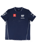 角田裕毅＆デ･フリース 直筆サイン入り アルファタウリ ホンダ チーム Tシャツ 2023年（チーム支給品）