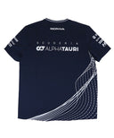 角田裕毅＆デ･フリース 直筆サイン入り アルファタウリ ホンダ チーム Tシャツ 2023年（チーム支給品）