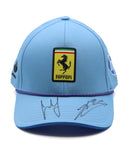 ルクレール＆サインツ 直筆サイン入り スクーデリア フェラーリ HP チーム マイアミGP 限定 キャップ  2024年（チーム支給品）