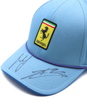 ルクレール＆サインツ 直筆サイン入り スクーデリア フェラーリ HP チーム マイアミGP 限定 キャップ  2024年（チーム支給品）